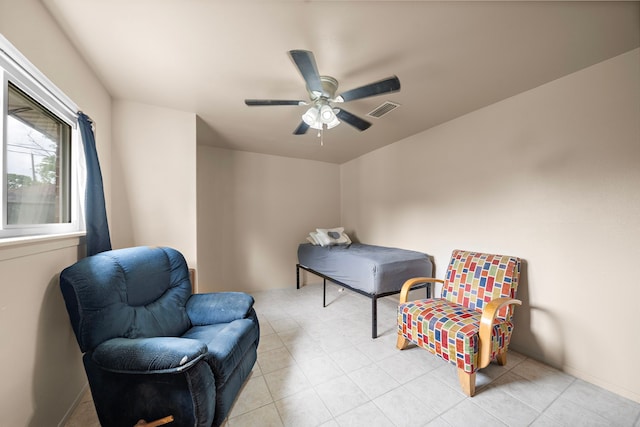 741 Rutgers Ln, Deer Park, TX 77536 - sitting room featuring ceiling fan