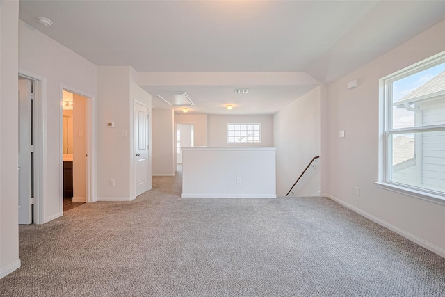 10314 White Fir Villa Ave, Houston, TX 77044 - unfurnished room with attic access, light carpet, and a smoke detector
