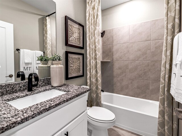 21738 Emerton Crescent Way, Cypress, TX 77433 - bathroom featuring vanity and shower / bathtub combination with curtain