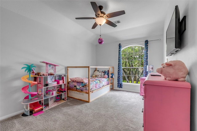 5506 Poundstone Ct, Sugar Land, TX 77479 - carpeted bedroom featuring baseboards and ceiling fan