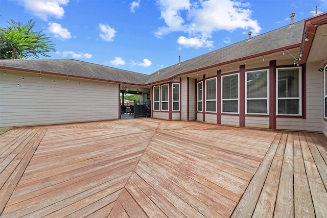 210 Southwood Cir, Baytown, TX 77520 - view of wooden deck