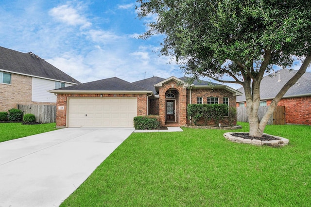 118 Long Canyon Ln, Richmond, TX 77469 - traditional home with brick siding, a garage, and driveway
