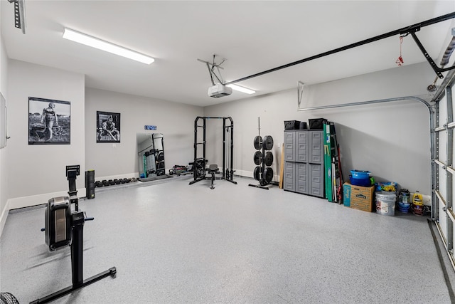 1822 Mcilhenny St Unit A, Houston, TX 77004 - workout area featuring a garage
