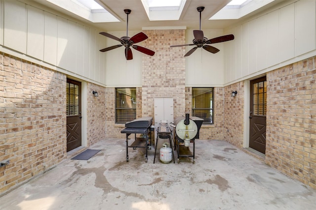 18120 County Road 127, Pearland, TX 77581 - view of patio / terrace with a ceiling fan, grilling area, and outdoor dining space