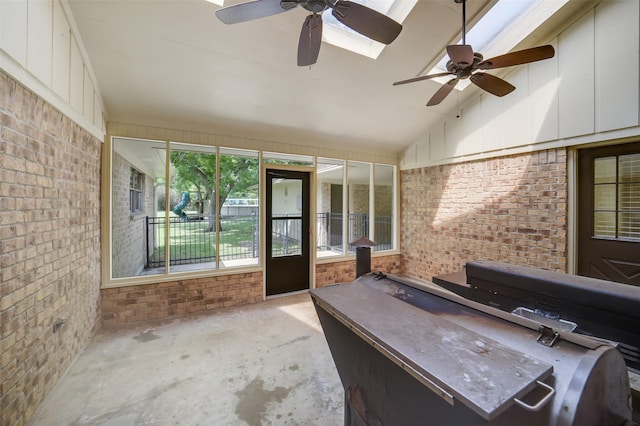 18120 County Road 127, Pearland, TX 77581 - sunroom / solarium with a ceiling fan and lofted ceiling