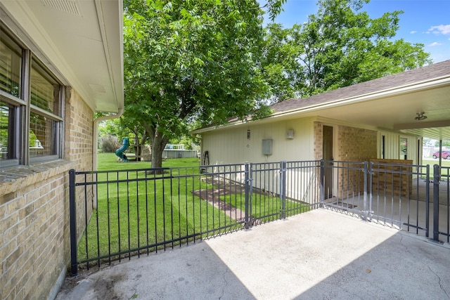 18120 County Road 127, Pearland, TX 77581 - view of patio / terrace with a playground