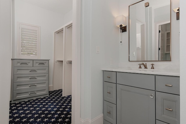 25 Red Sable Pt, The Woodlands, TX 77380 - bathroom featuring vanity and tile patterned floors
