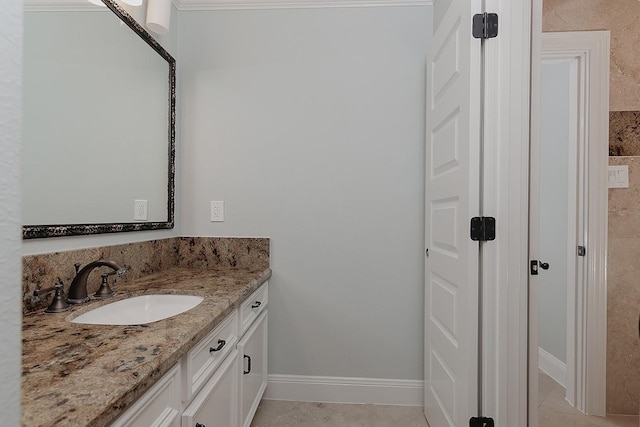 25 Red Sable Pt, The Woodlands, TX 77380 - bathroom with vanity and baseboards