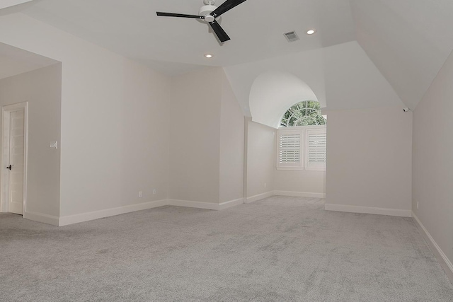 25 Red Sable Pt, The Woodlands, TX 77380 - unfurnished room featuring light colored carpet, ceiling fan, and recessed lighting