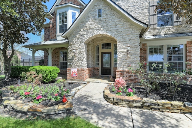 17310 Calico Peak Way, Cypress, TX 77433 - entrance to property featuring stone siding and brick siding
