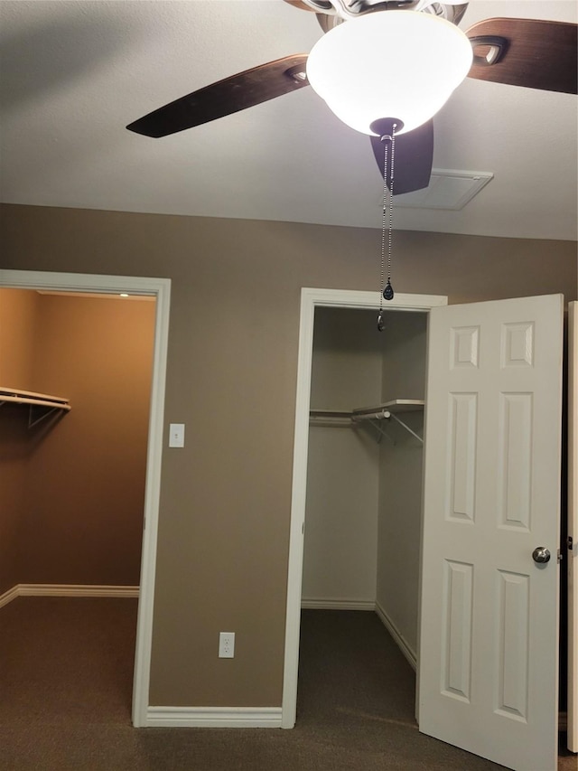 1040 E 18th St, Port Arthur, TX 77640 - unfurnished bedroom featuring carpet flooring, a closet, and ceiling fan