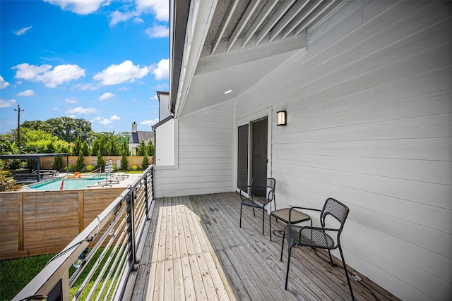 5122 Glenmeadow Dr, Houston, TX 77096 - deck featuring a fenced backyard