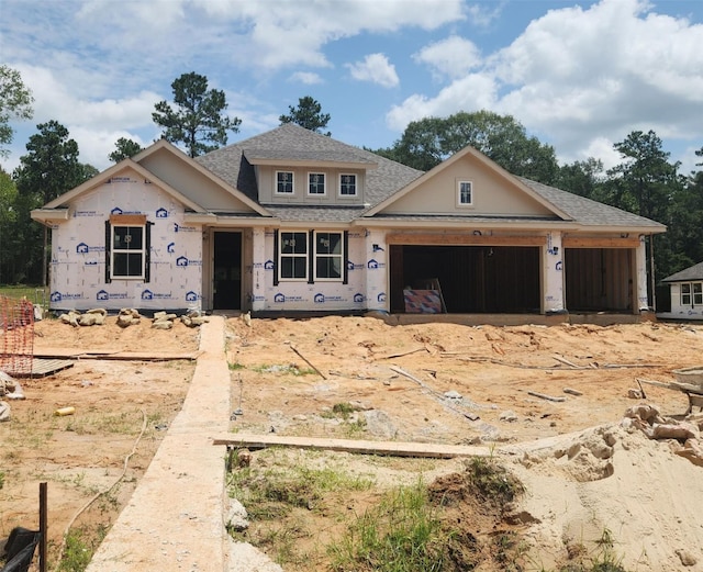 118 Luther Dean Ln, New Waverly, TX 77358 - property in mid-construction with roof with shingles and a garage
