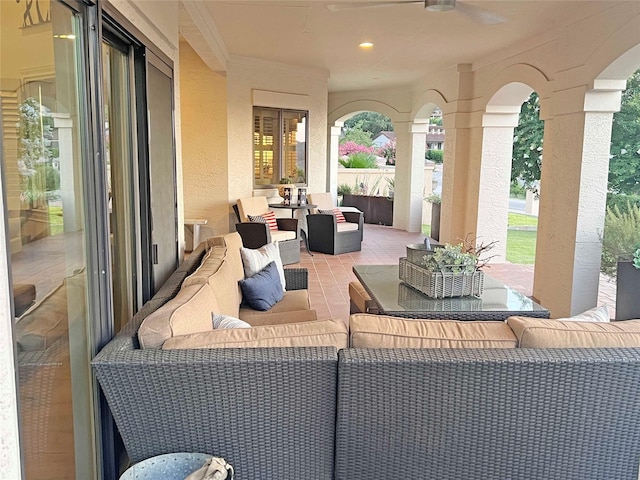 1234 Challenger, Lakeway, TX 78734 - view of patio / terrace with outdoor lounge area