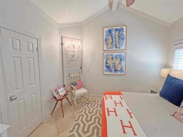 1234 Challenger, Lakeway, TX 78734 - bedroom featuring ornamental molding and light tile patterned floors