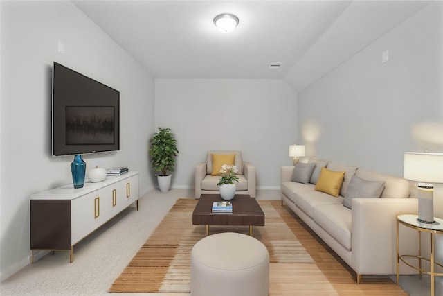1912 Golden Spruce Ln, Conroe, TX 77301 - living area featuring baseboards and lofted ceiling