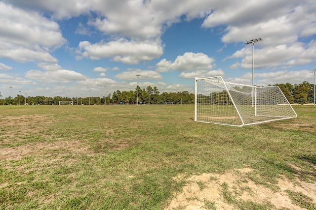 1912 Golden Spruce Ln, Conroe, TX 77301 - view of yard featuring an area for soccer