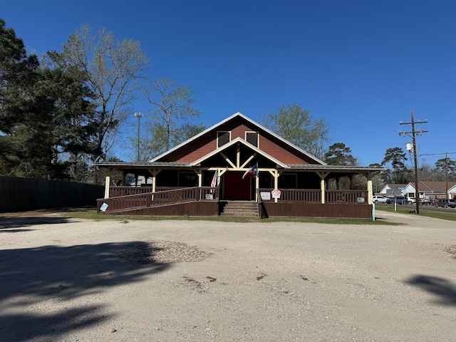 203 W Elder St, Colmesneil, TX 75938 - view of front of property with covered porch