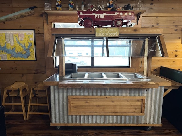 203 W Elder St, Colmesneil, TX 75938 - bar featuring wooden walls and wood finished floors