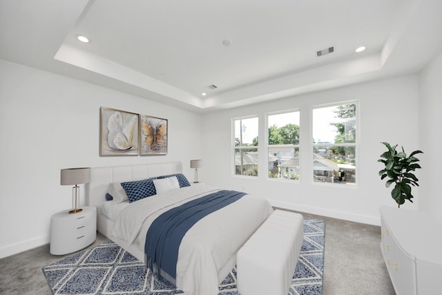 103 Frawley St, Houston, TX 77009 - carpeted bedroom with a raised ceiling and recessed lighting
