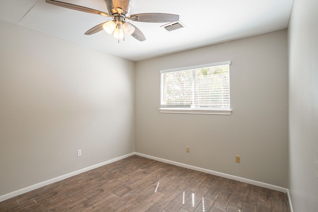 5606 Water Leaf Ln, Houston, TX 77088 - spare room featuring wood finished floors and a ceiling fan