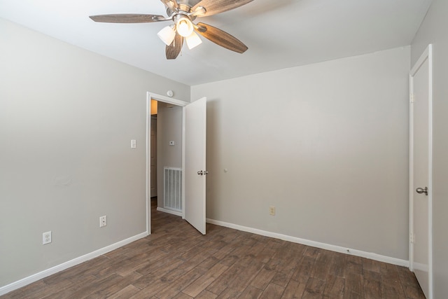 5606 Water Leaf Ln, Houston, TX 77088 - empty room featuring ceiling fan and wood finished floors