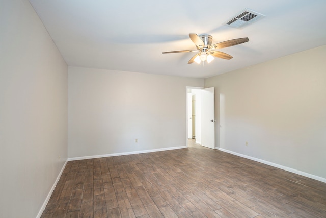 5606 Water Leaf Ln, Houston, TX 77088 - unfurnished room with ceiling fan and wood finished floors