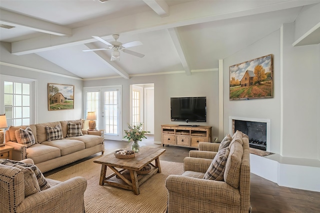 5606 Water Leaf Ln, Houston, TX 77088 - living room with wood finished floors, healthy amount of natural light, ceiling fan, and a fireplace