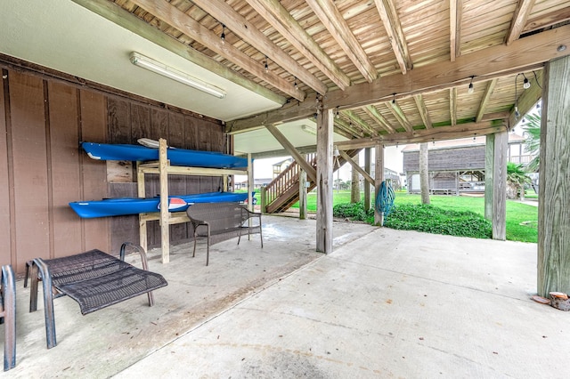 211 Anchor Dr, Freeport, TX 77541 - view of patio / terrace featuring a hot tub