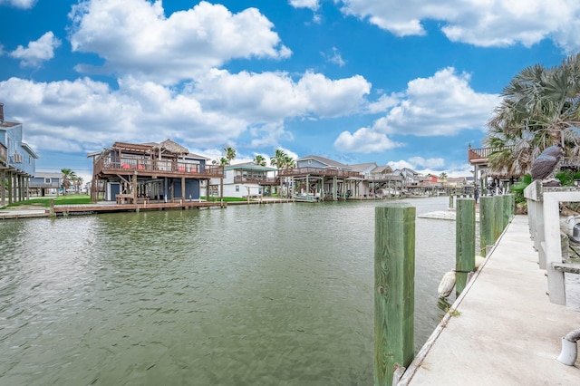 211 Anchor Dr, Freeport, TX 77541 - dock featuring a water view and a residential view
