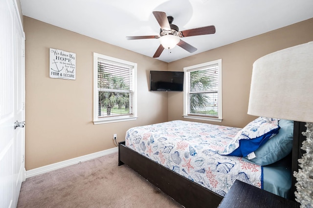 211 Anchor Dr, Freeport, TX 77541 - bedroom with carpet and ceiling fan