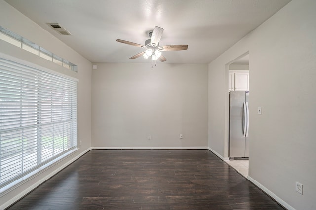13430 Magnolia Crest Ln, Houston, TX 77070 - empty room featuring ceiling fan and wood finished floors