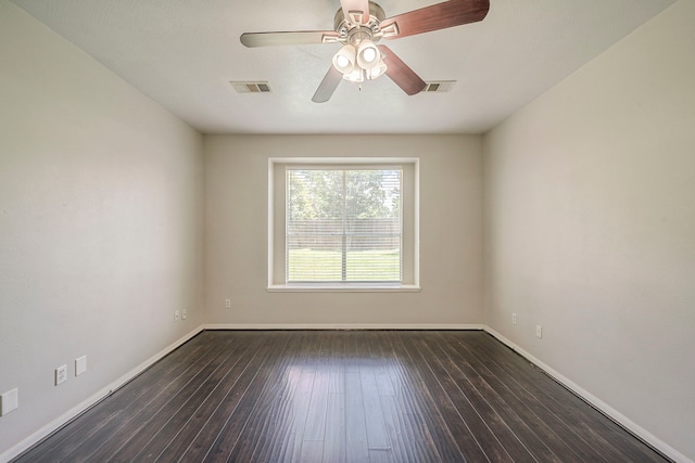 13430 Magnolia Crest Ln, Houston, TX 77070 - spare room featuring dark wood finished floors and a ceiling fan
