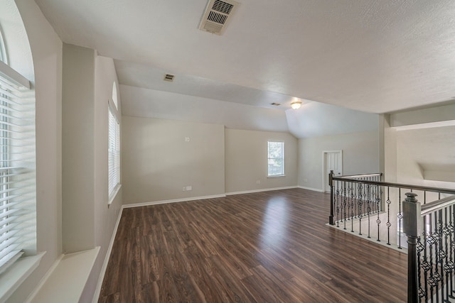 13430 Magnolia Crest Ln, Houston, TX 77070 - unfurnished room featuring wood finished floors and lofted ceiling