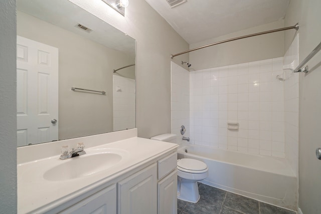 13430 Magnolia Crest Ln, Houston, TX 77070 - bathroom featuring vanity, shower / washtub combination, and tile patterned floors