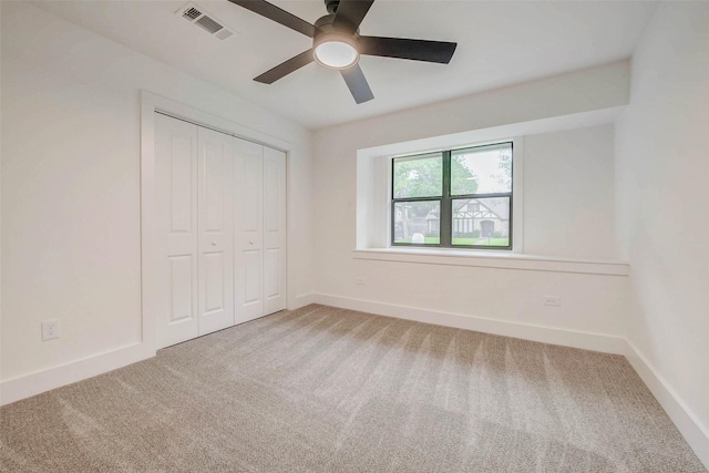 2831 Shadowdale Dr, Houston, TX 77043 - unfurnished bedroom with carpet flooring, a closet, and ceiling fan