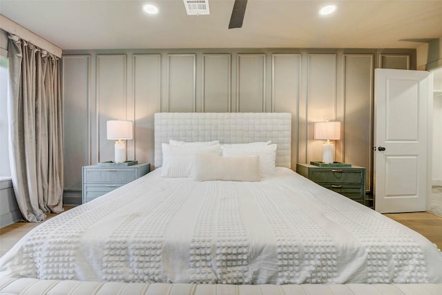 2831 Shadowdale Dr, Houston, TX 77043 - bedroom featuring recessed lighting and light wood-style floors