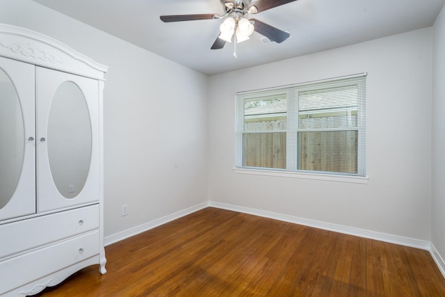 2007 Lamonte Ln, Houston, TX 77018 - unfurnished bedroom featuring wood finished floors and a ceiling fan