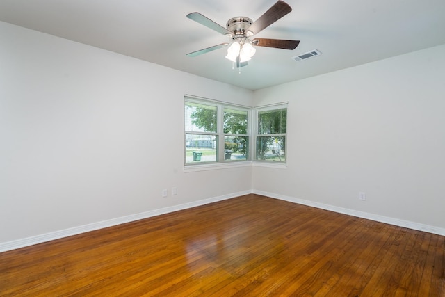 2007 Lamonte Ln, Houston, TX 77018 - empty room with hardwood / wood-style flooring and ceiling fan