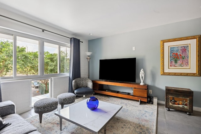 3600 Montrose Blvd Unit 209, Houston, TX 77006 - tiled living room with baseboards