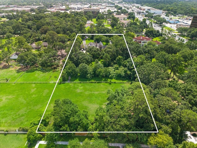 3 E Rivercrest Dr, Houston, TX 77042 - aerial view of property's location featuring property boundaries highlighted