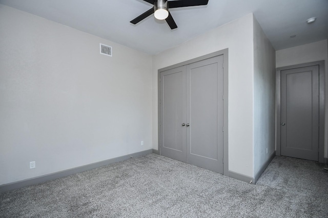 4292 Childress St, Houston, TX 77005 - unfurnished bedroom featuring carpet flooring, a ceiling fan, and a closet