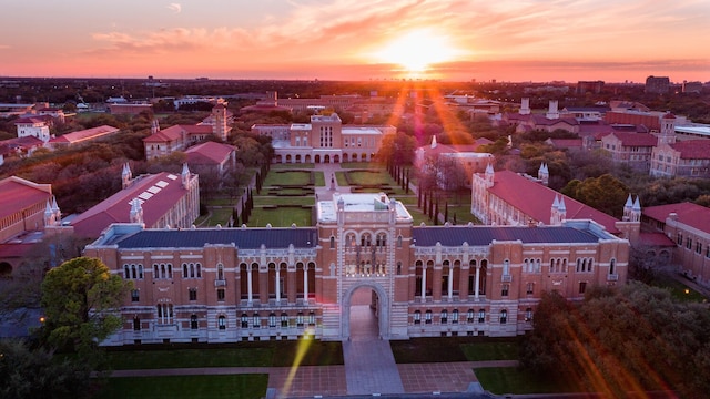 4292 Childress St, Houston, TX 77005 - aerial view at dusk
