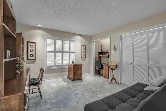 332 N Amherst Dr, West Columbia, TX 77486 - carpeted office space with a textured ceiling