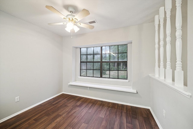 2850 Pheasant Run, Humble, TX 77396 - empty room featuring wood finished floors and ceiling fan