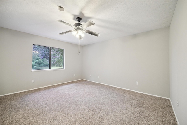 2850 Pheasant Run, Humble, TX 77396 - carpeted spare room with ceiling fan and a textured ceiling