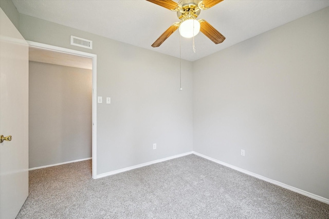 2850 Pheasant Run, Humble, TX 77396 - unfurnished room with carpet floors and a ceiling fan