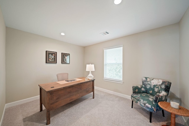 911 W 35th St Unit C, Houston, TX 77018 - carpeted office with baseboards and recessed lighting