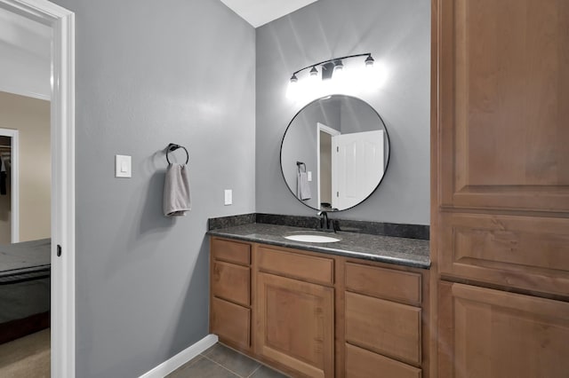 11304 Monarchs Way, Montgomery, TX 77316 - bathroom with vanity and tile patterned flooring