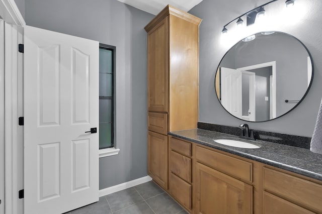 11304 Monarchs Way, Montgomery, TX 77316 - bathroom with vanity and tile patterned floors
